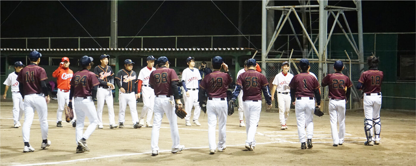 試合をしている様子