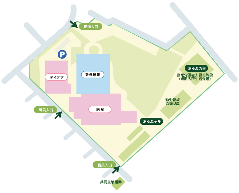 堤病院 院内マップ